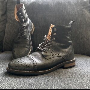 J.D. Fisk size 10 Black Leather Boot